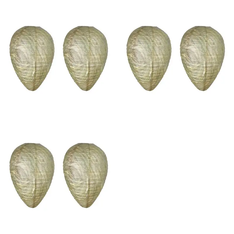 AS94-6 Pcs Wasp Nest Decoy Wasp Deterrent For Outdoor Hanging, Home And Garden A