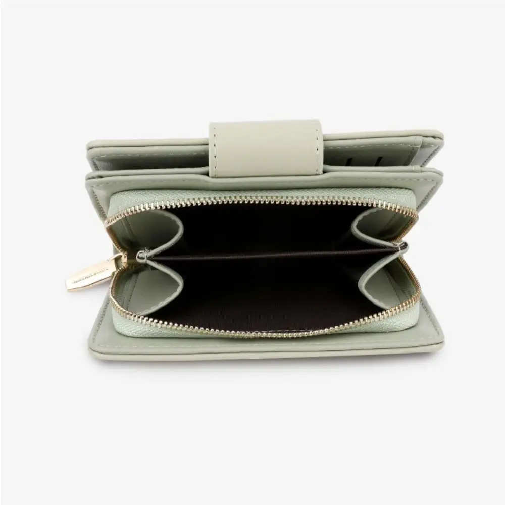 Korean Style PU Multiple Card Positions Wallet Ultra Slim Minimalist Handheld Bag Causal Exquisit Card Package Outdoor