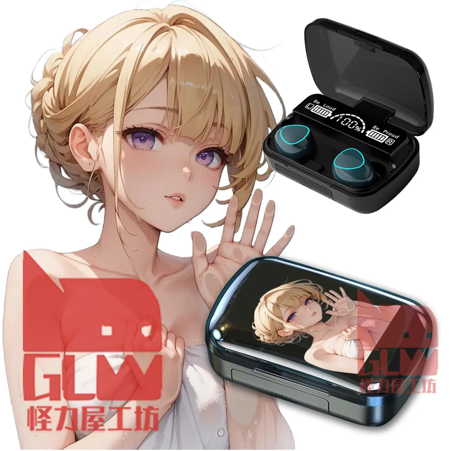 Zenless Zone Zero Evelyn Chevalier سماعات رأس لاسلكية عالية الجودة بلوتوث 5.0 IPX5 HIFI داخل الأذن سماعة الألعاب سماعات الألعاب