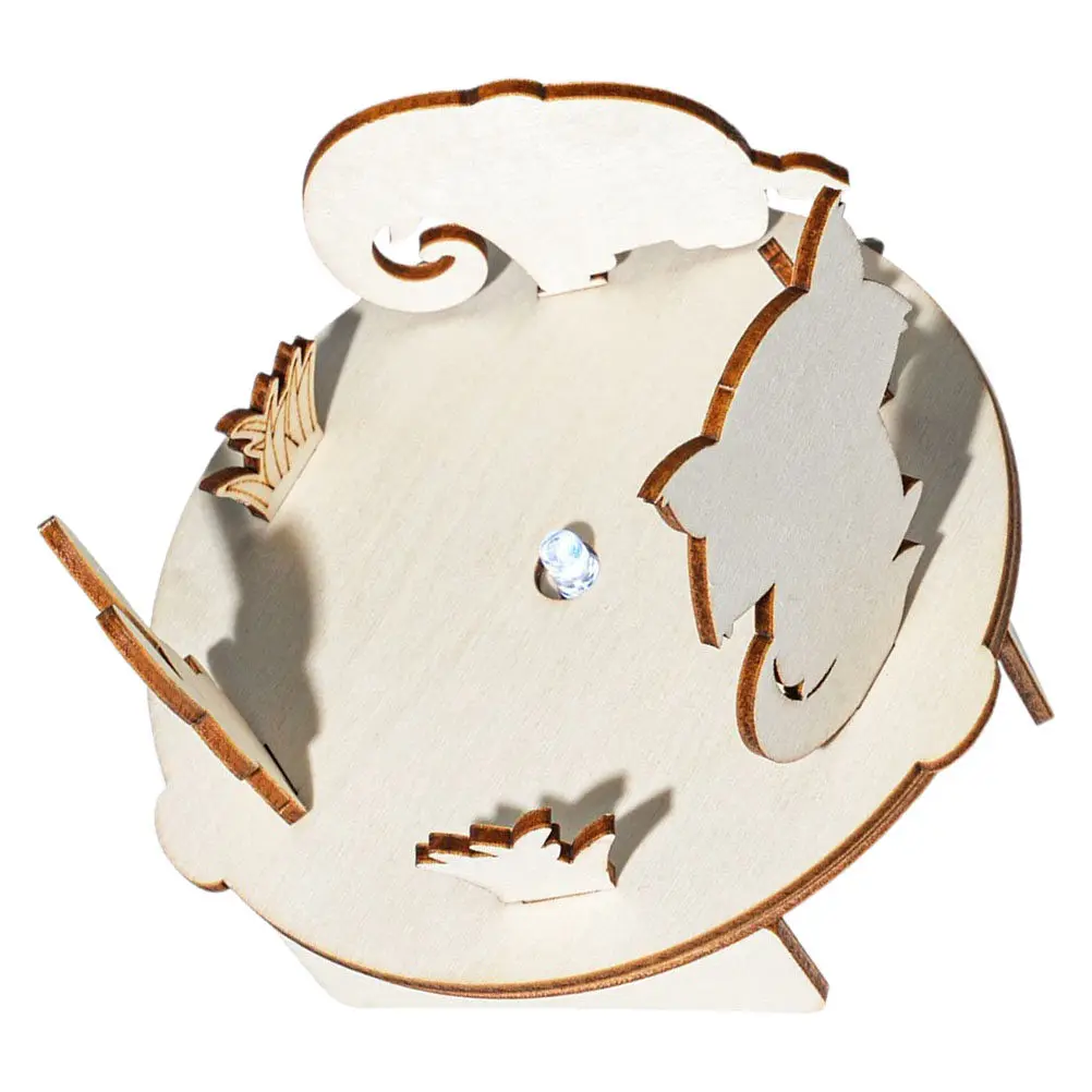 

1 Set Light Shadow Science Experiment Kit Kids Wooden Building Educational DIY Science Experiment Materials for Children Hand