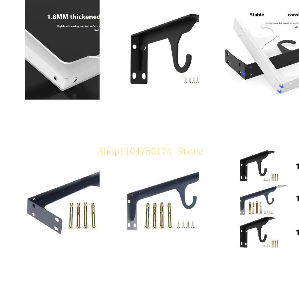 

Толстые кронштейны для полок из холоднокатаной стали, настенные регулируемые кронштейны под углом 90 градусов для организации