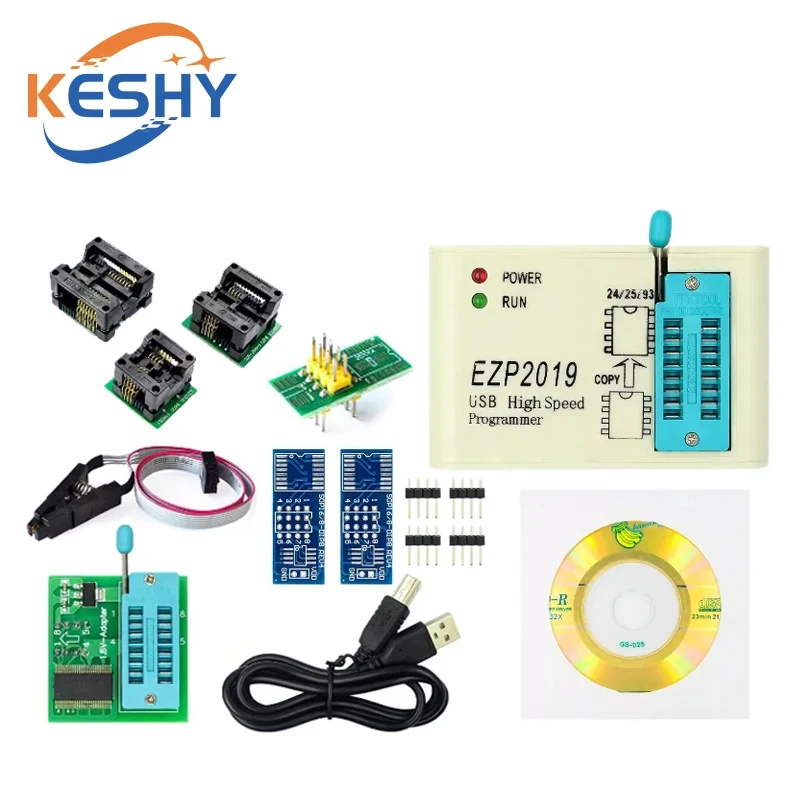 EZP2019 USB High Speed Programmer 24/25/93 EZP2010 2013 SOP8 SOP16 Burn-in Block EZP20