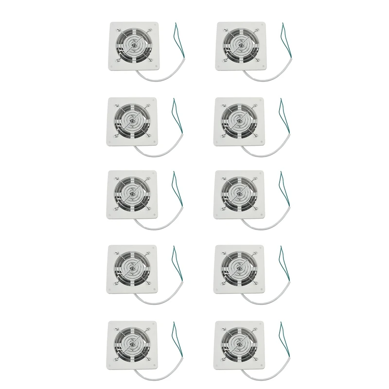 

10X 4 Inch 20W 220V High Speed Exhaust Fan Toilet Kitchen Bathroom Hanging Wall Window Glass Small Ventilator Retail