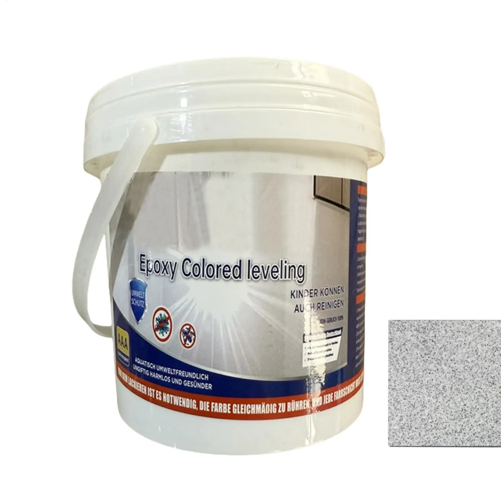 Water Based Epoxy Flooring Paint, Non-Slip High Gloss Marble Effect Coating, Colored Anti-Slip Paint for Indoor Outdoor Home