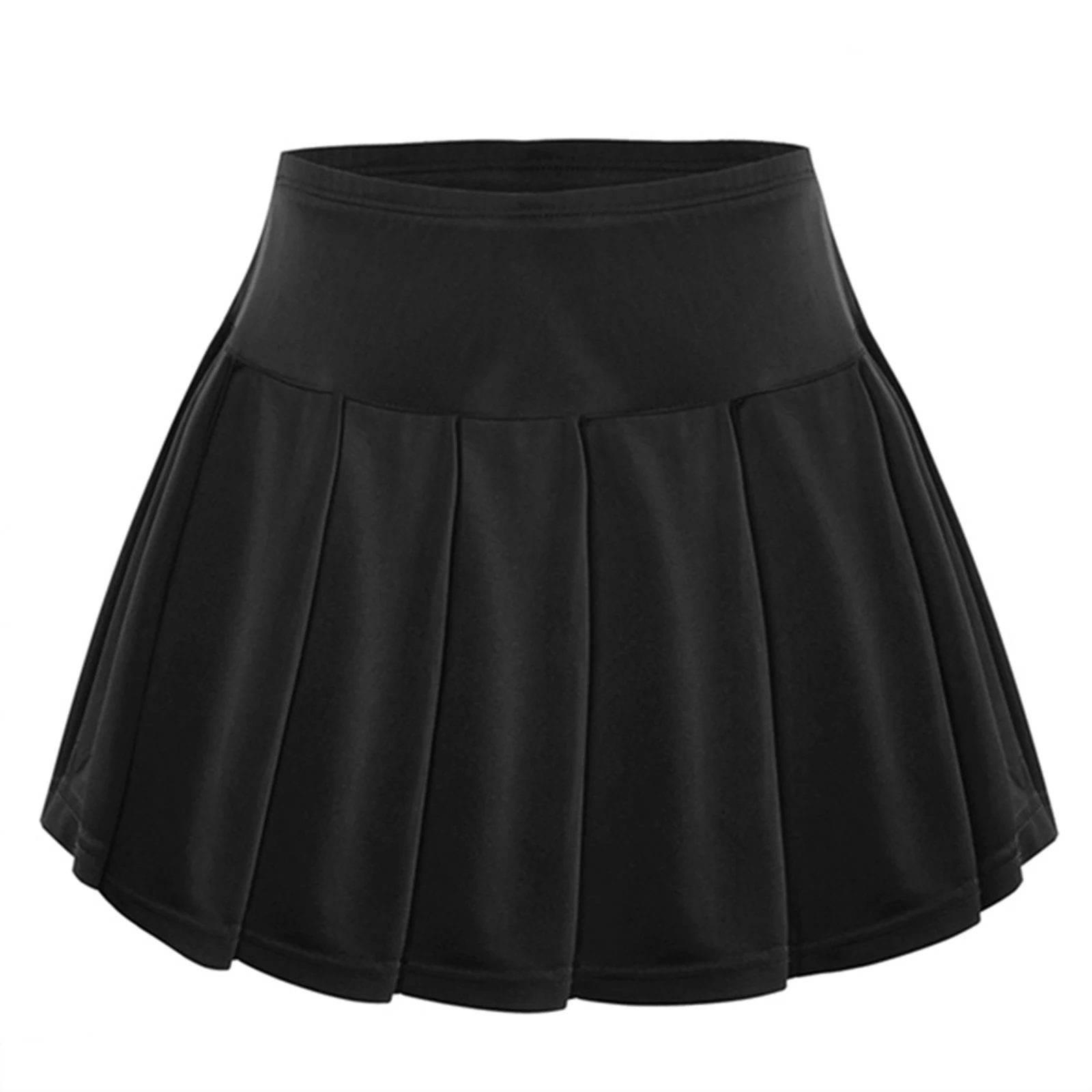 Kids Girls Sport Skirt With Shorts Tennis Golf Badminton Skort Pleated Built-In Shorts Skirts Short Summer Athletic Skirt Girl