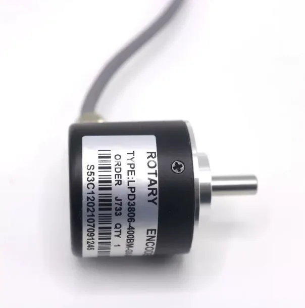 Incremental Photoelectric Rotary Encoder 6mm Shaft DC5-24V AB Phase 100/360/400/600/1000PPR Industrial Speed Sensor LPD3806