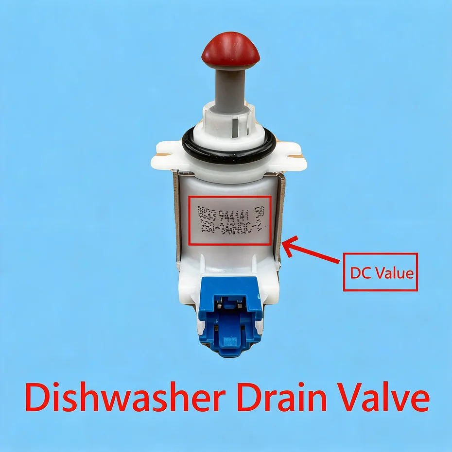 Dishwasher Drain Valve 11033896 Replacement Part Compatible with Siemens Bosch