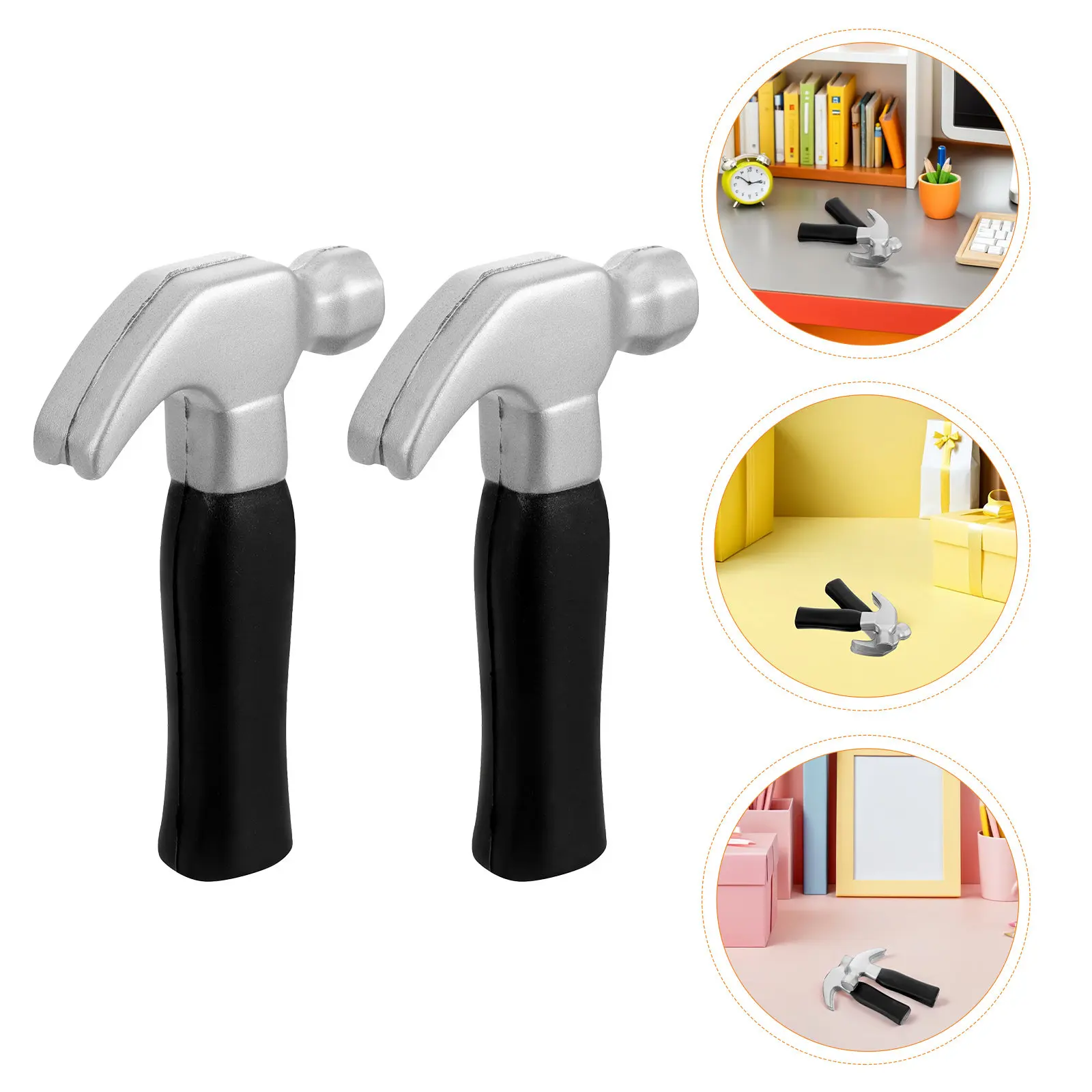 

3Pcs Realistic Simulation Hammer Set Portable Small Kid Mallets Safe Pretend Play Party Favor Children Building Repair Activity