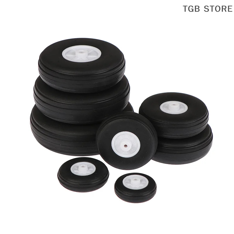2Pcs PU Gummi Rad Für RC Starrflügel Flugzeug Modell Hohe Elastische Durchmesser 1/1,25/1,5/1,75/2/2,25/2,5/2,75 Zoll DIY Reifen