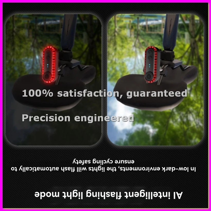 Bike Tail Light with Recorder Camera 1080P 150Viewing Phone Interconnection Water Proof Rear View Camera with 128G Card-ABLA