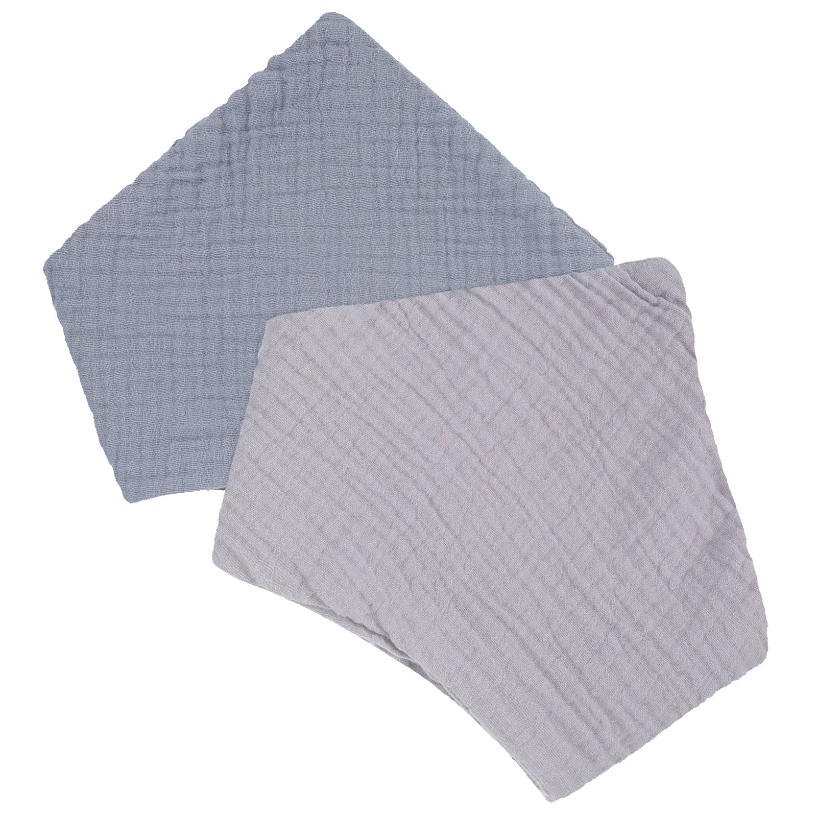 

2Pcs Baby Bibs for Boys and Girls Triangular Adjustable Newborn Bandanas Washable Comfortable Triangular Baby Bibs