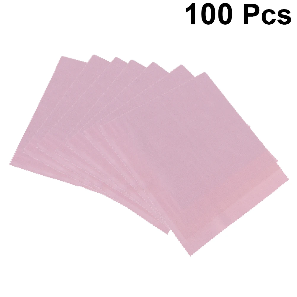 

100 Pcs Eyeglasses Cloth Fiber Reusable Cleaning For Lens Screen Watches Jewelry Glasses Dust Free