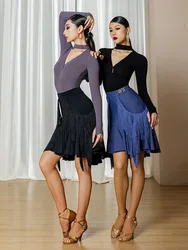 Ballet woman leotards Latin dance top latin american dance clothes woman Dancewear women tops dance costume sexy Stage clothes