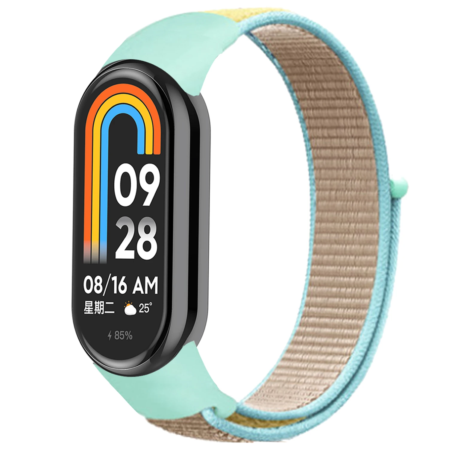Nylon-Schlaufenarmband für Xiaomi Mi Band 10 9 8, Armband, Armband, Correa, Ersatz-Pulsera, Xiaomi Smart Band 10 9 8, NFC-Armband