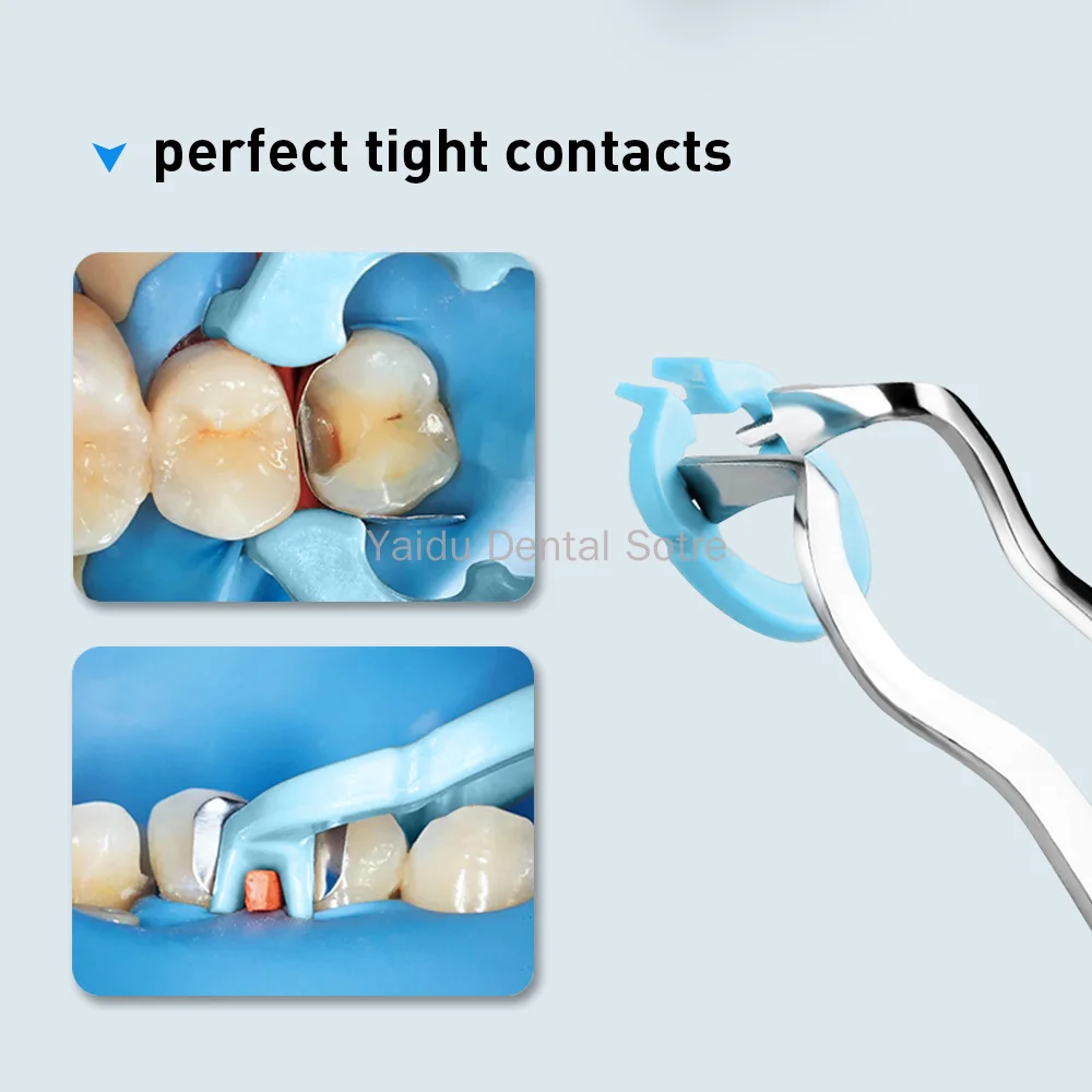 3/5/10Sets Dental Resin Clamp Dentist Dam Clips Using with Matrix Autoclavable For Dentistry Lab 4PCS/Set