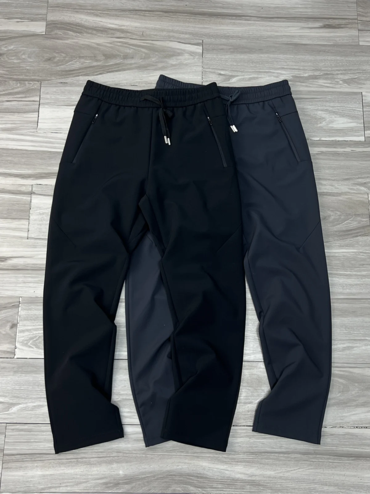 

Мужские весенне-летние брюки с эластичным поясом, быстросохнущие, дышащие, водоотталкивающие, повседневные, прямого кроя, универсальные, базовых цветов