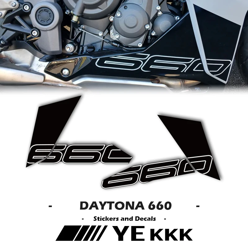 

Motorcycle Sticker Decal 2024New For DAYTONA 660 Fairing Shell Sticker Decal Custom Color OEM Replica 660 Lower Fairing