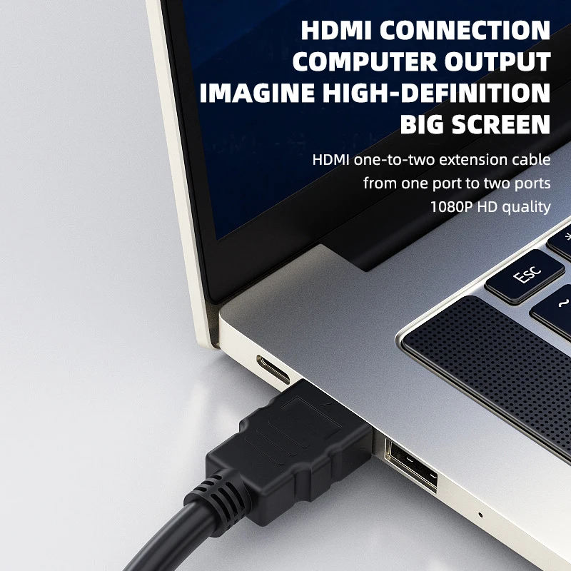 Hdmi Compatible Converter Connection Auxiliary Line One To Two Transfer Line Divider Common To Double Bus Converter Hd Line