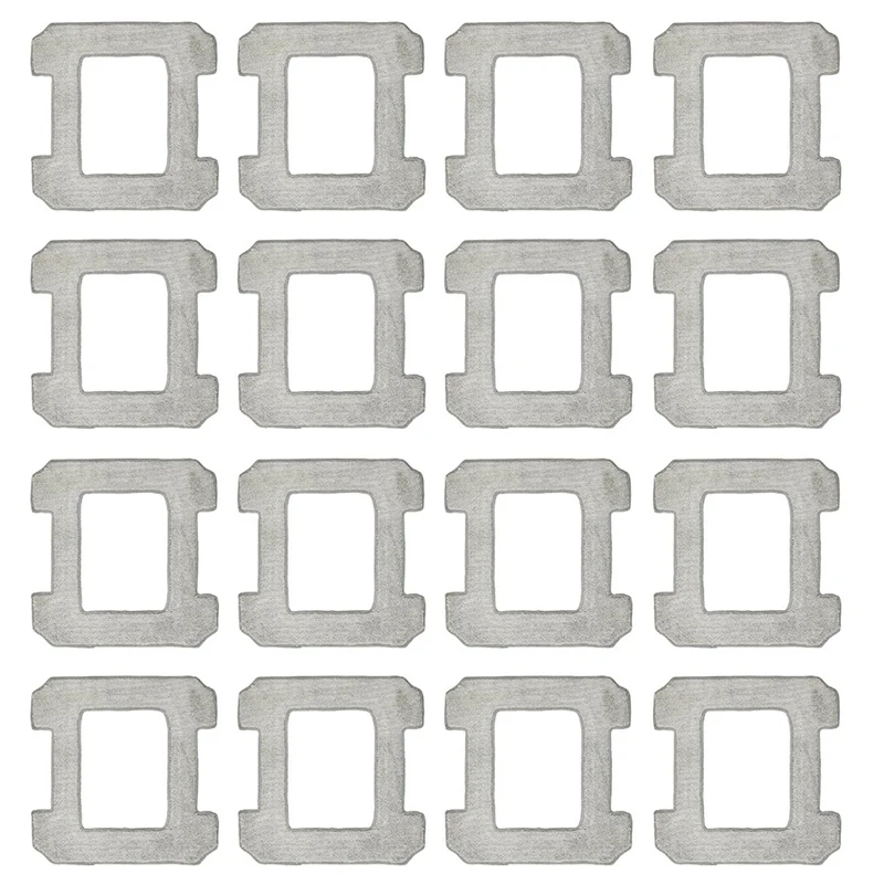 Paquete de 16 almohadillas de limpieza para Ecovacs Winbot W1/W1 Pro, paños de limpieza de microfibra, piezas de repuesto