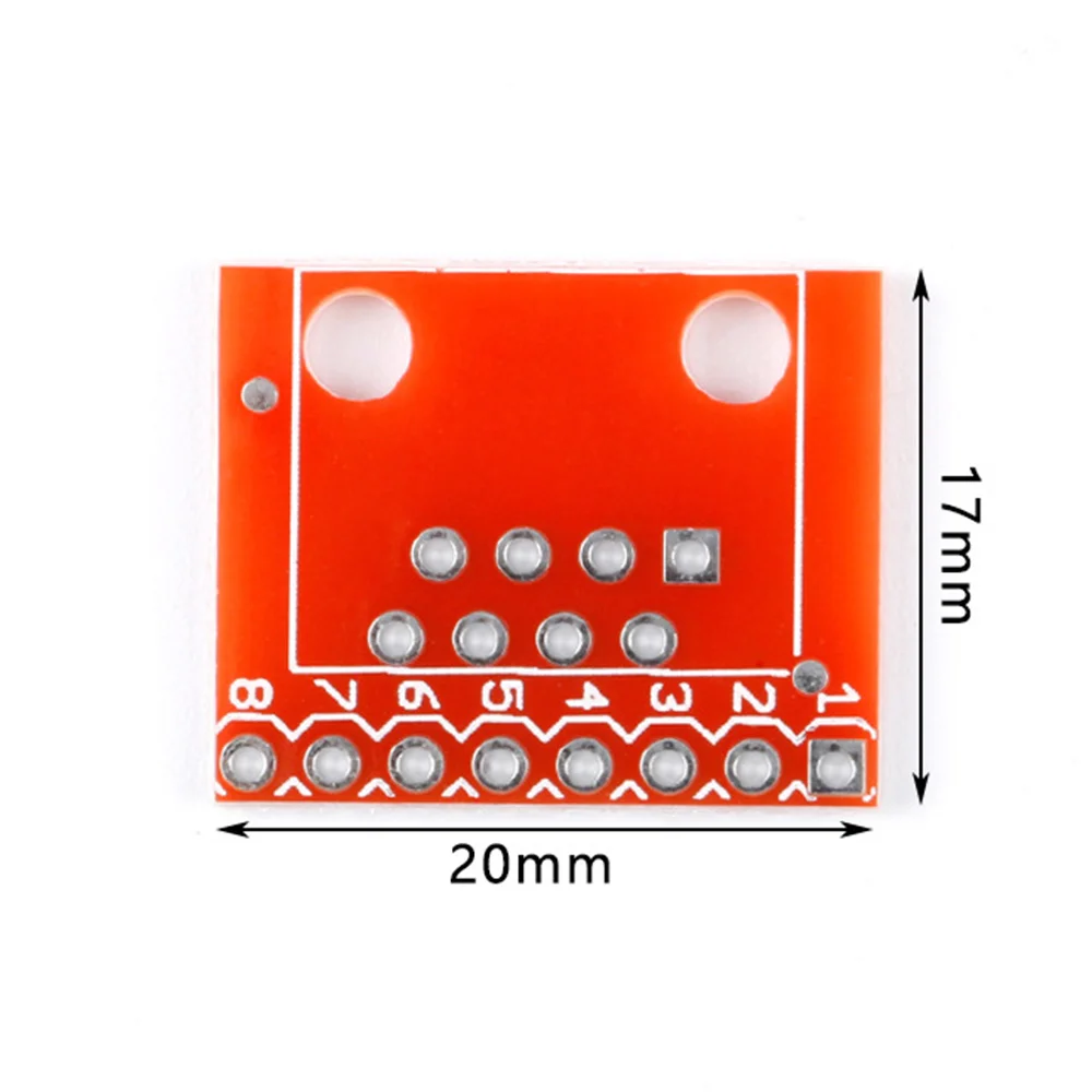 10PCS แบบพกพา Modular Connectors/ตัวเชื่อมต่อ Ethernet RJ45 Breakout Board อะแดปเตอร์โมดูลบอร์ด