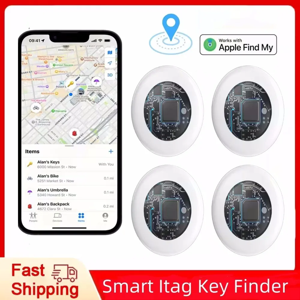 Smart Airtag Bluetooth GPS Tracker TX02 Work with Apple Find My APP ITag Air Tag Tracker Locator Pet Key Finder for IOS