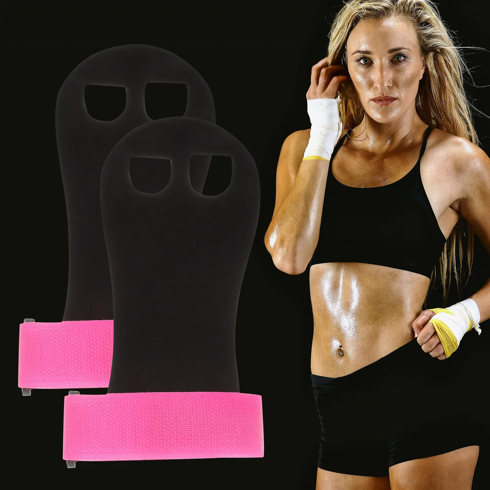 

1 Pair Non-Slip Weight Lifting Gloves High Elasticity Open Finger Design For Men Gym Fitness Sports Barbell Palm Protector