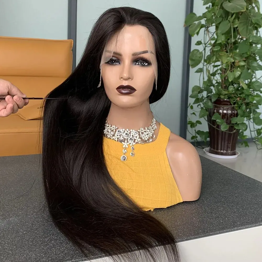 Rosabeauty 40Inch 13x6 Straight Lace Front Wig Human Hair 13X4  Frontal 5X5 Glueless Ready to Wear Wigs 250% For Women