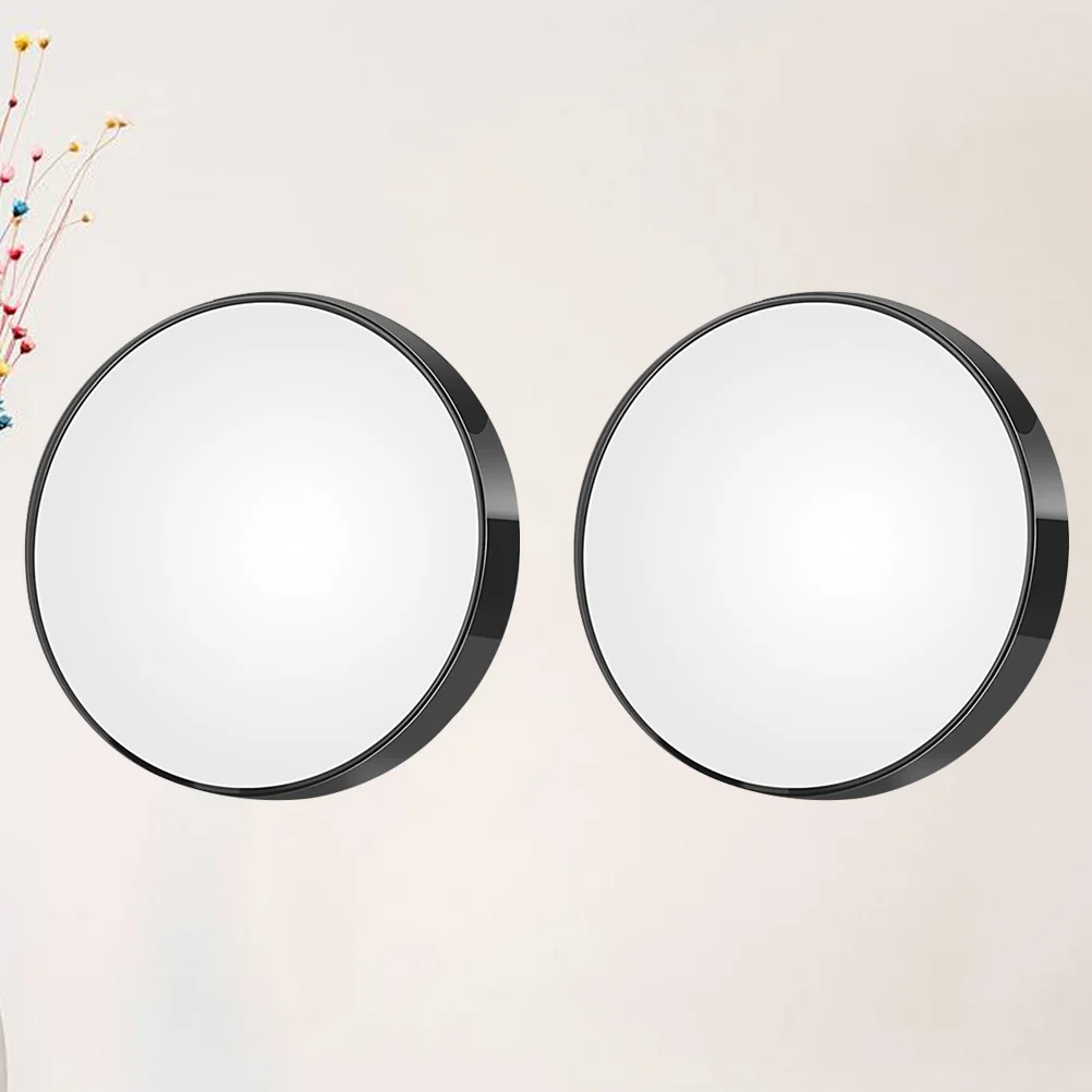 2 個 8.8 センチメートル 10X 拡大鏡ミラー小さな丸いコンパクト化粧鏡旅行用バスルームシェービングツールポケットサイズ