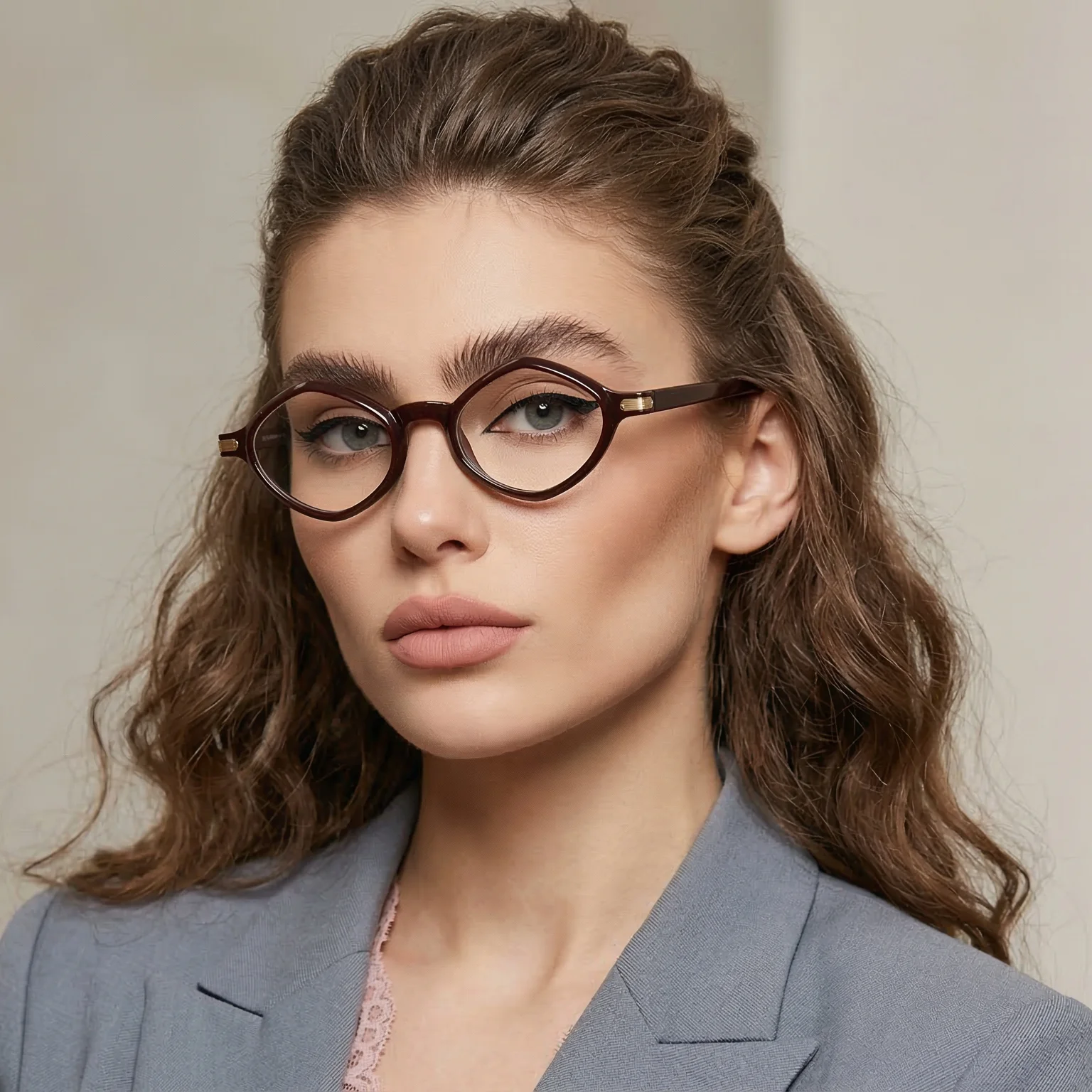 Retro Blaulicht-blockierende Brille, Anti-Strahlung, Computer-Brille, bequem, gebogen, Bügel, modisch