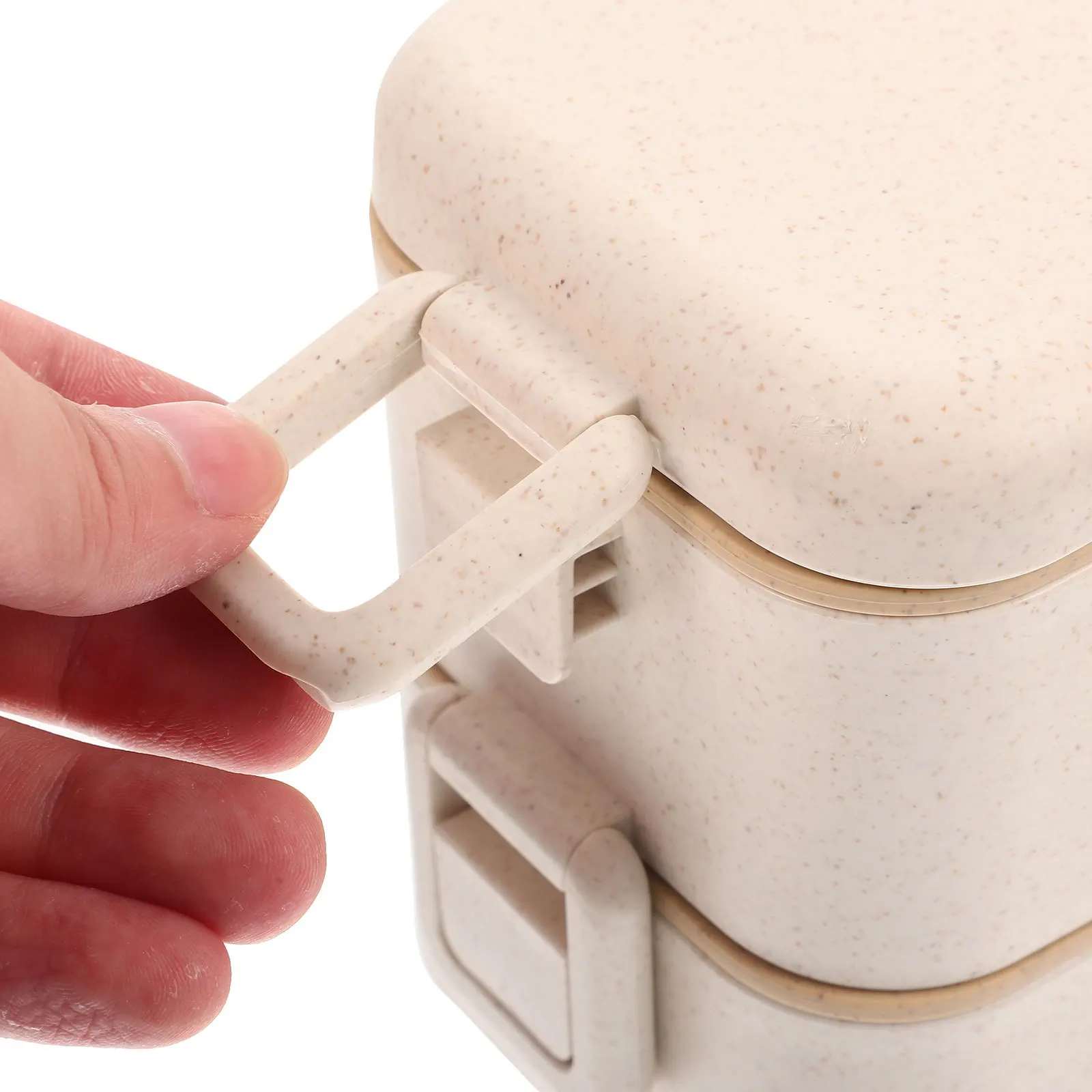 

Reusable Wheat Straw Bento Box Large Capacity Lunch Container for Microwave Food Storage Portable Lunch Box Food Holder