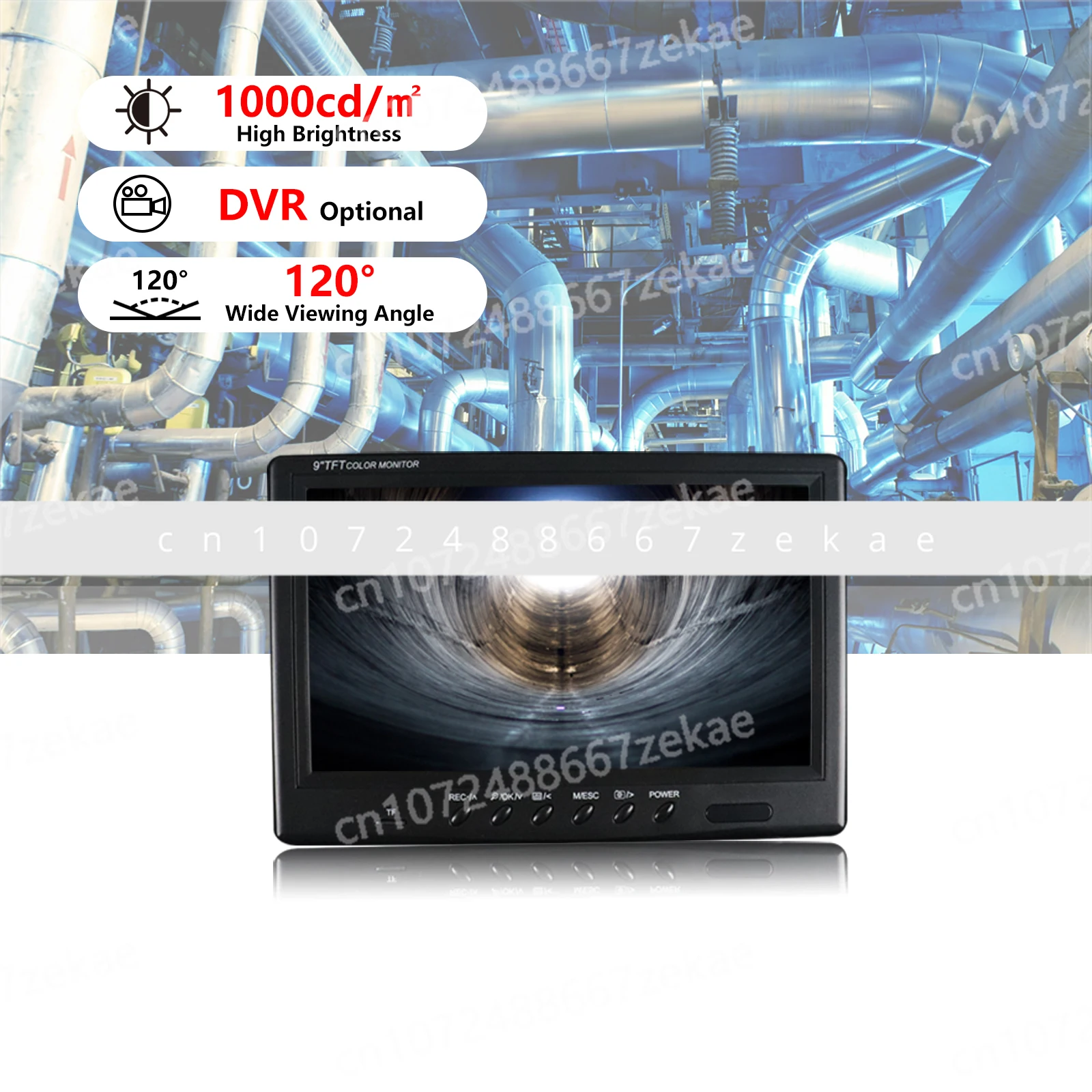 Waterproof industrial endoscope drainage inspection sewer camera optional 512Hz camera with self-leveling counter