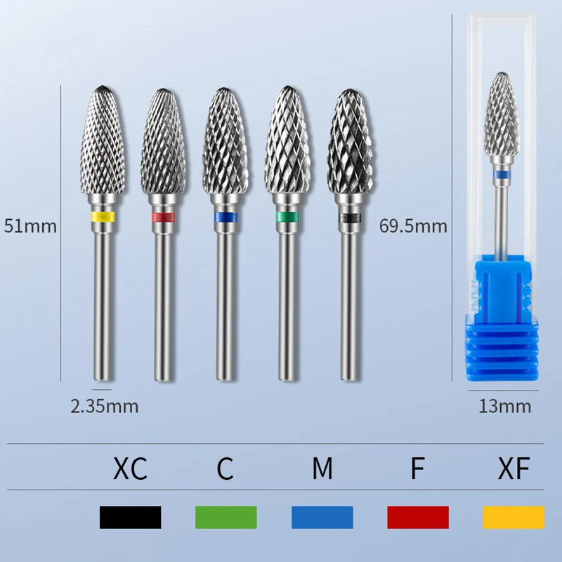 Foret à Ongles Électrique en Tungstène, Diamant, pour Manucure, Fraise, Limes à Ongles, Accessoire d'Équipement pour Nail Art