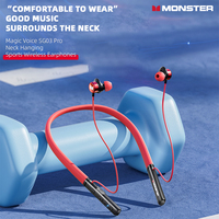 Monster AIRMARS SG03pro Sport Neckband Wireless Bluetooth Headphones Heavy Bass Music Gaming Headset HD Call Stereo Earphones