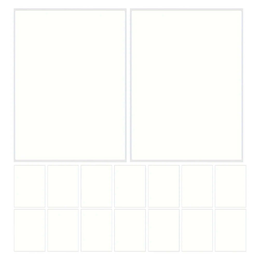 

25 Sheets Waterproof Label Stickers 4x6 Inch Strong Adhesion Versatile Use Storage Bins Food Packing Handwritten Shipping Tags