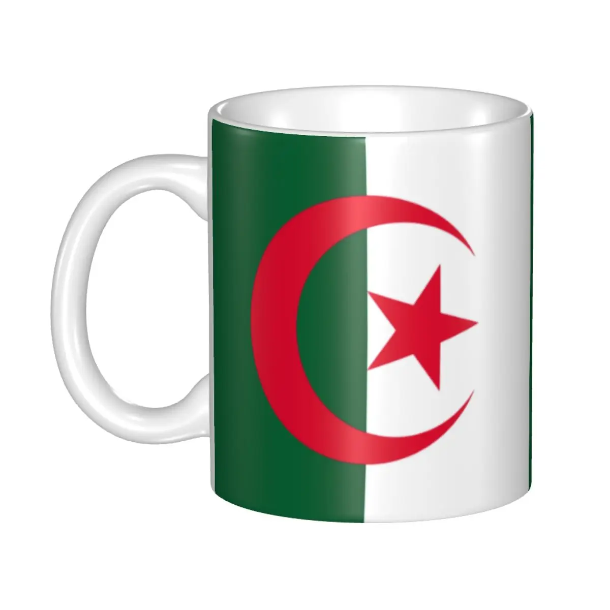 Algeria Flag Coffee Mugs DIY Personalized Algerian Proud Patriotic Ceramic Tea Milk Mug Outdoor Work Camping Cups