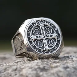 2023 new Design 316L Stainless Steel High Polish Religious Men Ring CSSML Fashion Jewelry Gift Dropshipping