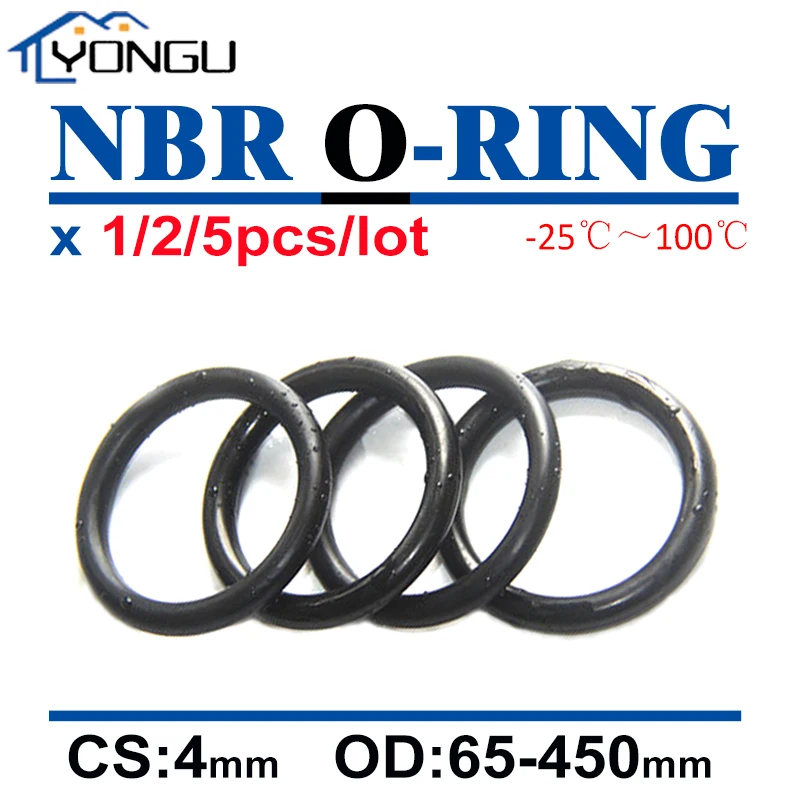 Black NBR O Ring Set Seal Oring Gasket Washer Rubber Silicone O-ring Silicon High Pressure Repair Oil Resist Band Sealing Ring