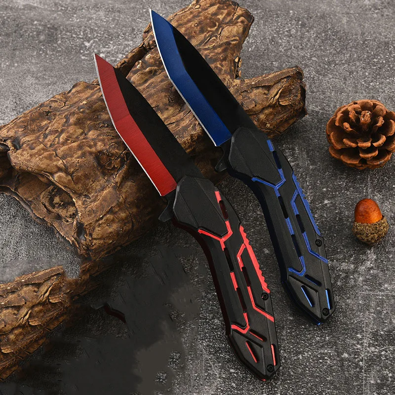 

Stainless Steel Folding Knife: Camping Survival Knife, Pocket Fruit Knife, Outdoor Folding Knife—Lightweight and Durable