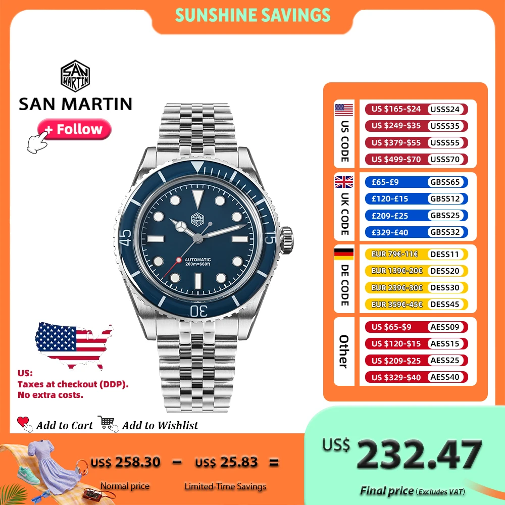 San Martin 40Mm Men…
