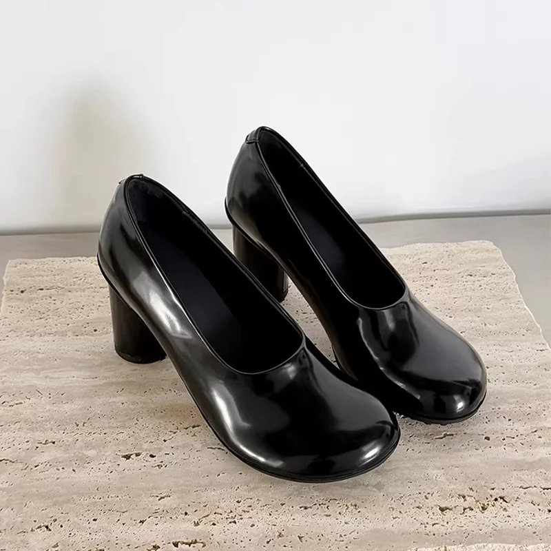 Zapatos de tacón alto para mujer, mocasines de moda gruesos, zapatos Mary Jane de verano 2026, zapatos de vestir con hebilla, sandalias de mujer