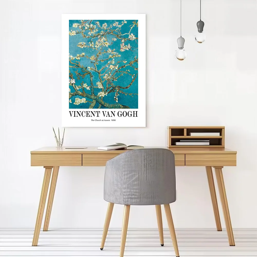 Vincent Van Gogh Almond Blossom Painting Poster Canvas Wall Art Personalized Print Modern Painting Perfect Gift for Decor Luxury