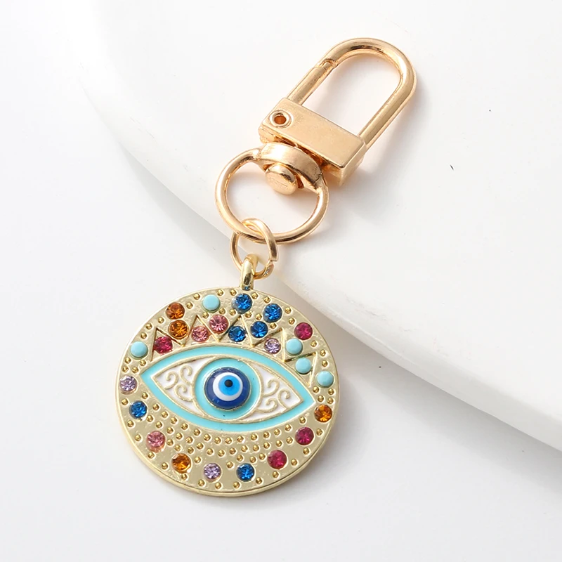 1pc New Eye Religious Keychain Christian Fashion Classic Keyring For Making Handmade DIY Jewelry Accessories Necklace Findings