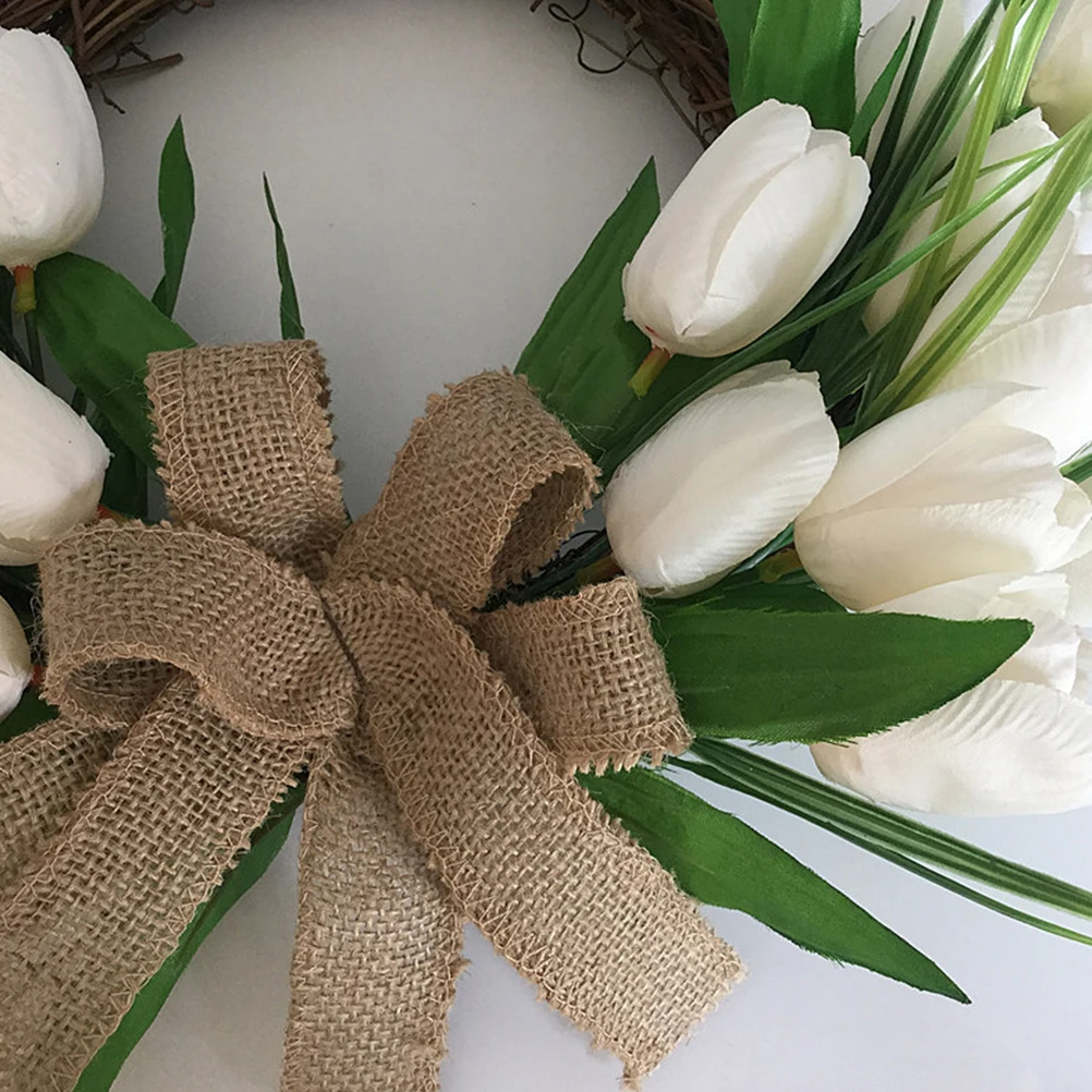 

Artificial Wreath Decor Realistic Romantic Country Style Home Wedding Party Door Christmas Hanging Photo Prop Simulated