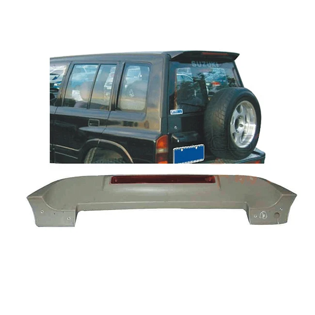 For Vitara Spoiler 2005-2011 Suzuki Vitara Spoiler Vetra with linght CK ABS plastic Material Car Rear Wing Color Rear Spoiler