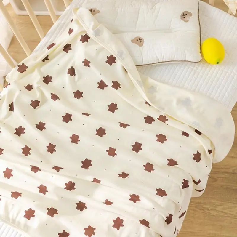 Q22D Newborn Receiving Blanket Baby Summer Wrap Towel Air Conditioned Room Blanket