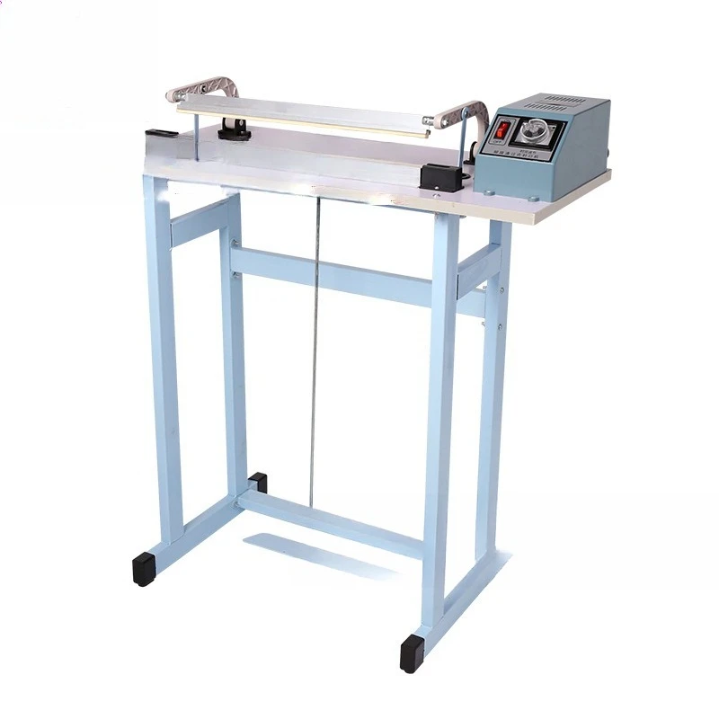 

Round wire is specially equipped with 400B through-type foot pedal sealing machine for film cutting, plastic film sealing and cu