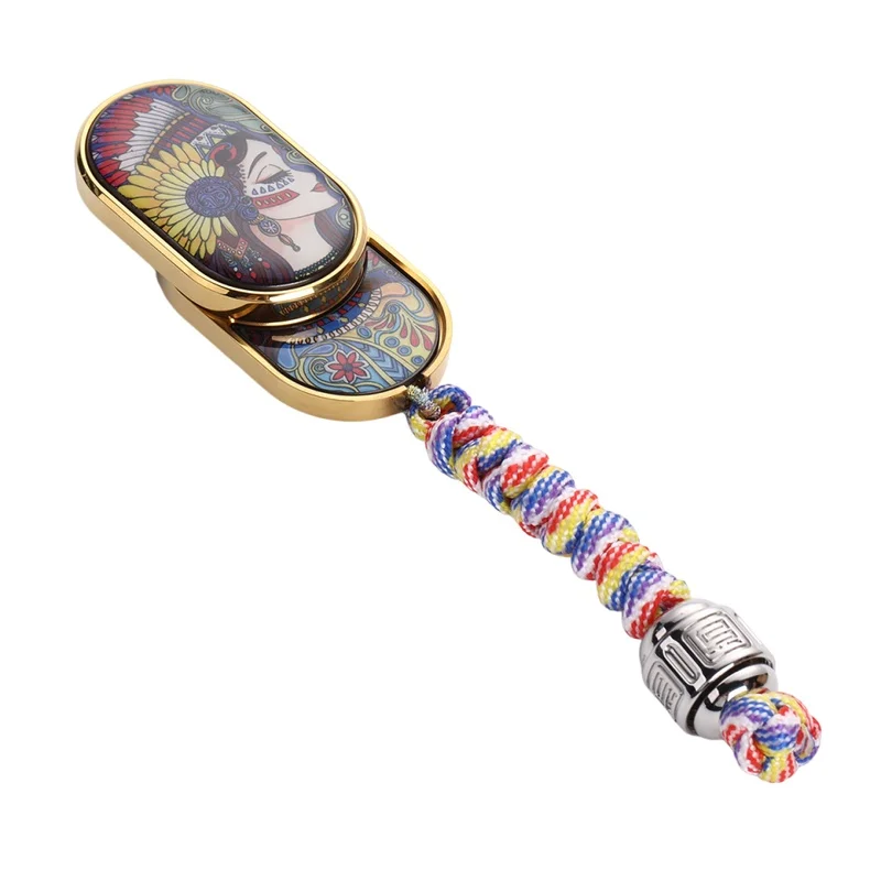 Indian Goddess Themed Enamel Color Fidget Spinner Toy for Stress Relief and Playability  Gear Wheel Push Card Game