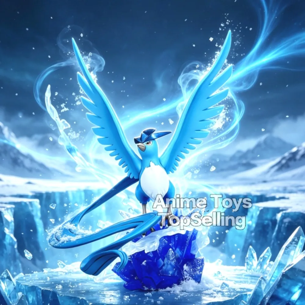Anime Pokémon Figur Articuno Actionfiguren PVC-Statue Desktop-Ornament Sammlermodell Spielzeug Geschenke 16cm/6,29 Zoll