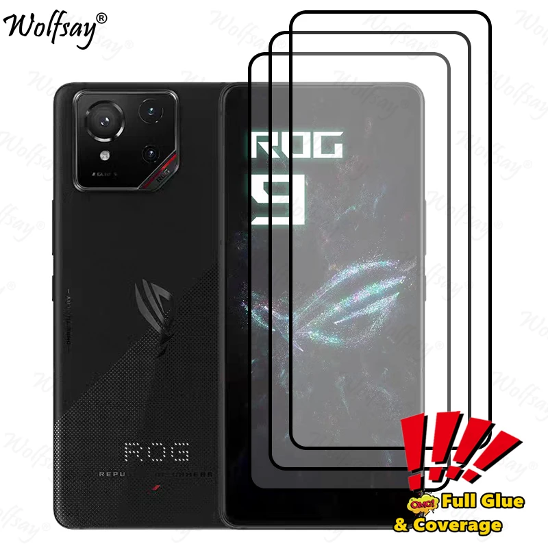 Full Cover Glue Screen Protector For Asus ROG Phone 9 Tempered Glass For Asus ROG Phone 9 Pro Glass For Asus ROG Phone 9 Glass