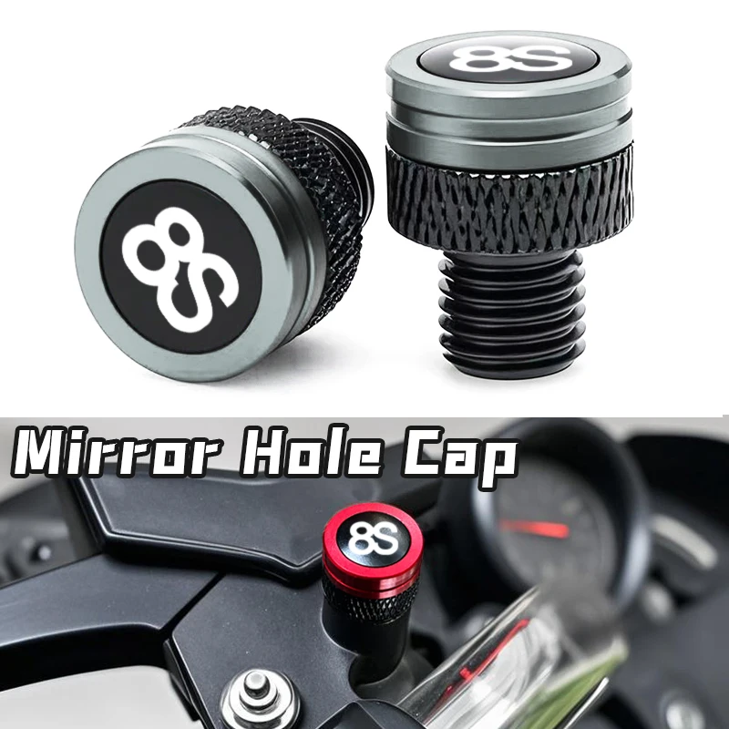 New Fit For SUZUKI GSX-8S GSX8S GSX 8S 2023 2024 8R Universal Motorcycle M10 aluminum mirror hole plug screw bolt suitable